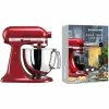 KitchenAid Artisan Robot Pâtissier 4.8 Litres – Crème + Livre De Recettes Pour … grande qualité 11