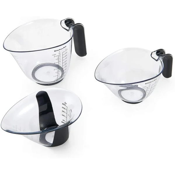 KitchenAid Accessoire Robot Pâtissier – 3 Verres Doseurs Mesureurs soldes magasin 3