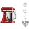 KitchenAid 5KSM185PSEER Robot Pâtissier 4.8L Acier Inoxydable Rouge Authenticité garantie 14