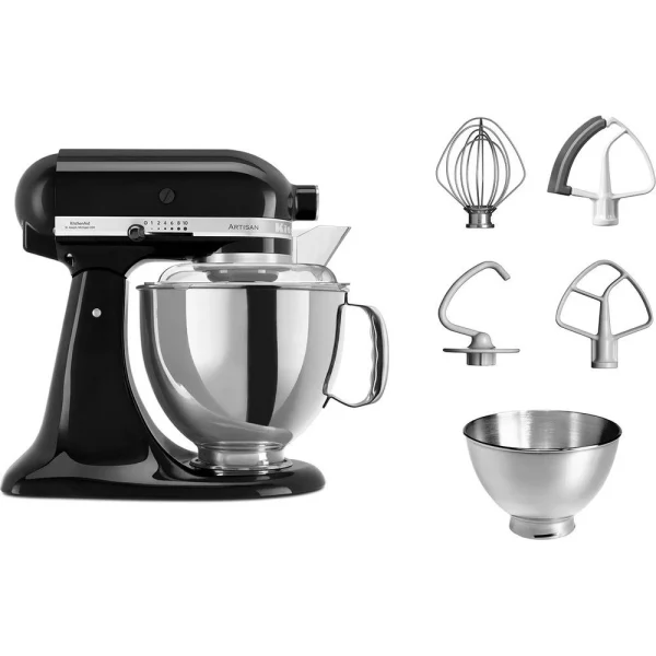 KitchenAid Robot Pâtissier ARTISAN Multifonction 5KSM175PSEOB Noir Onyx soldes pas cher 4