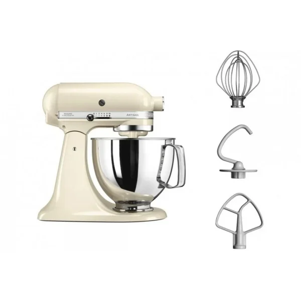 KitchenAid Artisan Robot Pâtissier 4.8 Litres – Crème + Livre De Recette Réductions 5