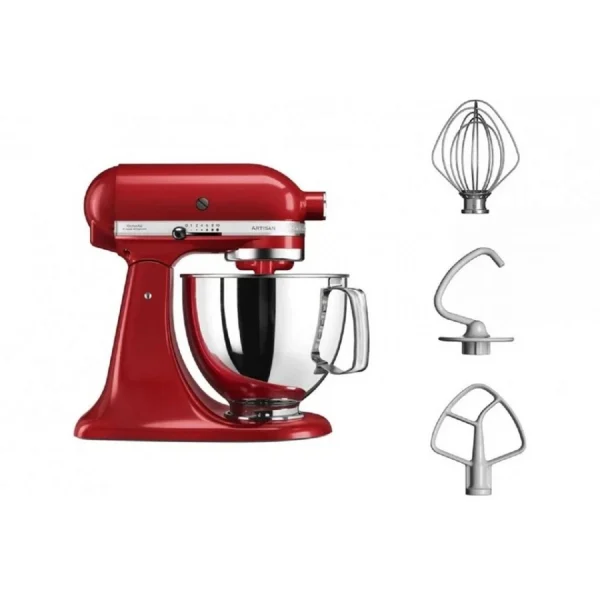 ﻿soldes KitchenAid Artisan Robot Pâtissier 4.8 Litres 5KSM125 – Rouge Empire + Livre De … 6