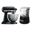 KitchenAid Robot Pâtissier 4,3L – Classic 5K45SS – Noir Réglisse + Hachoir Kitc… soldes 19