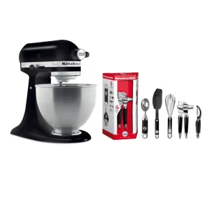 KitchenAid Robot Pâtissier 4,3L – Classic 5K45SS – Noir Réglisse + Accessoire R… magasin 11