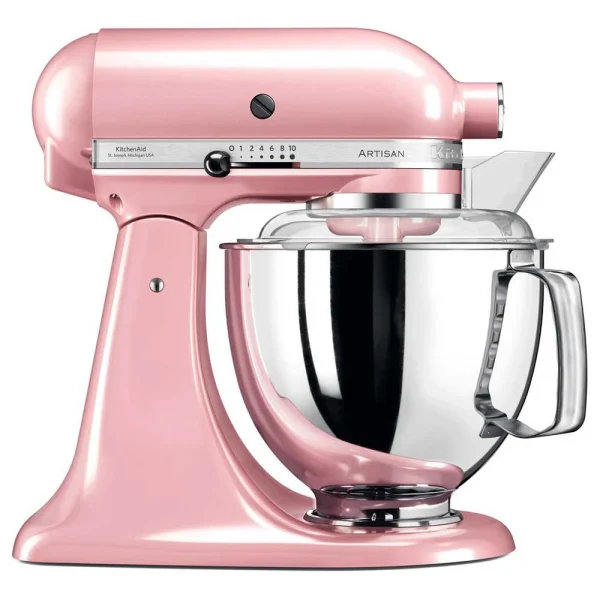 destockage KitchenAid Artisan 5KSM175PSESP Robot Pâtissier 300 Watt Rose Soyeux 1