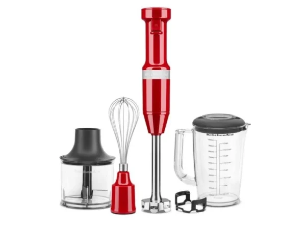 magasin france KitchenAid 5KHBV83EER Mixeur Plongeant, Rouge Impérial 1