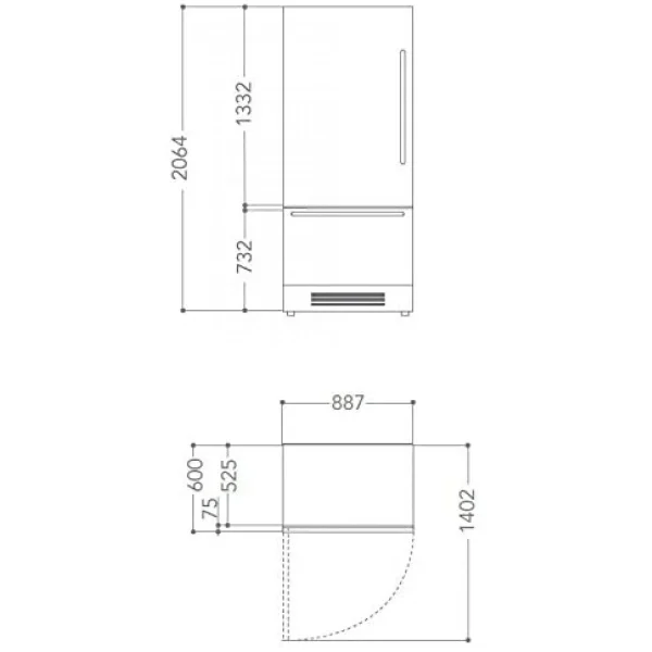 Boutique officielle Réfrigérateur KITCHENAID Américain Façade Inox INTÉGRABLE KCZCX 2… 4