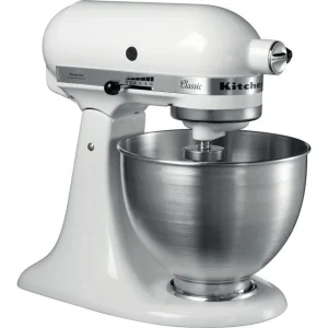 vente pas cher en ligne KitchenAid Robot Pâtissier à Tête Inclinable 4.3 Litres – Blanc + Hachoir Kitc… 16