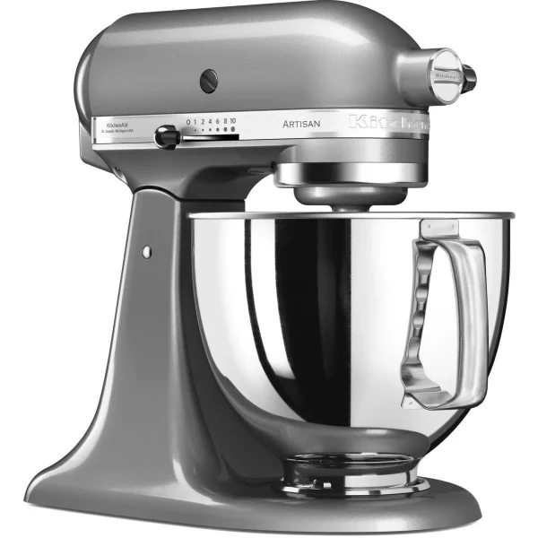 vente pas cher en ligne Robot Pâtissier KitchenAid Artisan 5KSM125ECU 300 W Gris Argent 1