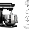 en vente KITCHENAID Robot Artisan 6.9 L Bol Inox Noir Onyx – 5KSM7580XEOB 5