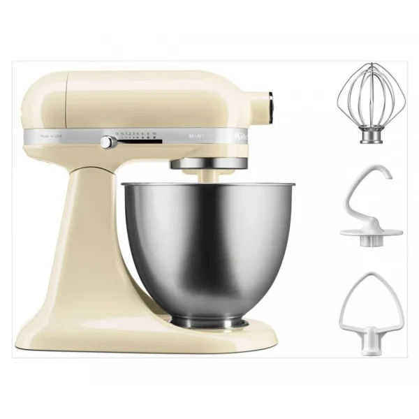 KitchenAid Robot Pâtissier Mini 3,3L – Crème Pas Cher soldes France 4